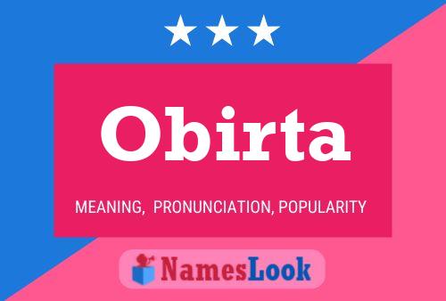 Obirta Name Poster