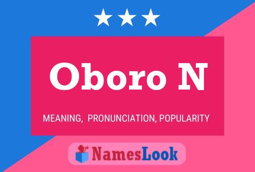 Oboro N Name Poster