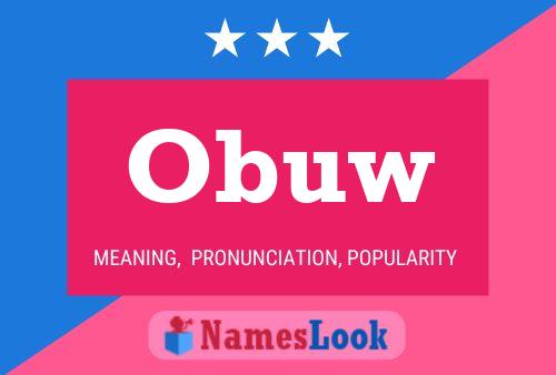 Obuw Name Poster