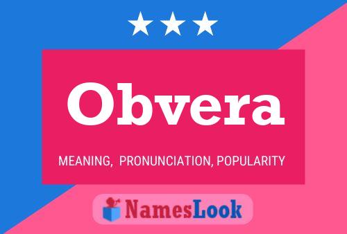 Obvera Name Poster