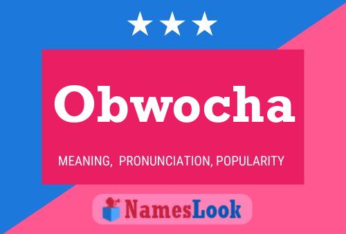 Obwocha Name Poster