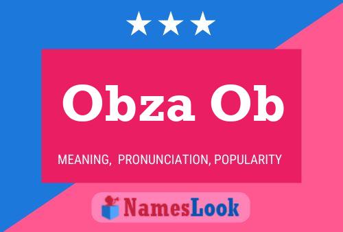 Obza Ob Name Poster