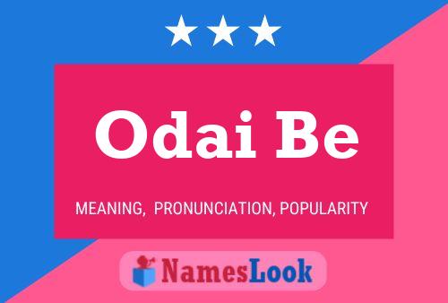 Odai Be Name Poster