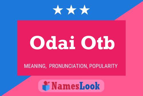 Odai Otb Name Poster