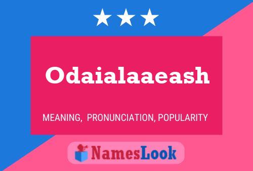 Odaialaaeash Name Poster