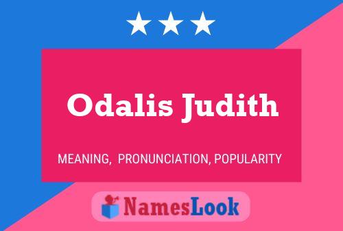 Odalis Judith Name Poster