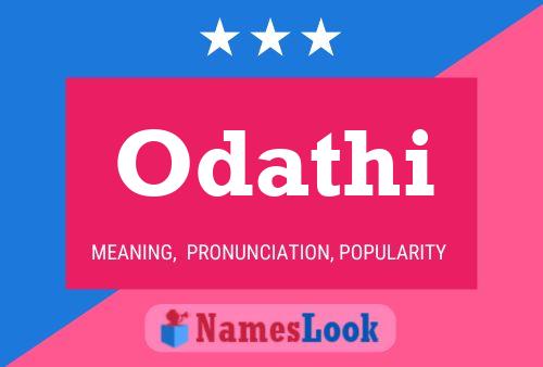 Odathi Name Poster