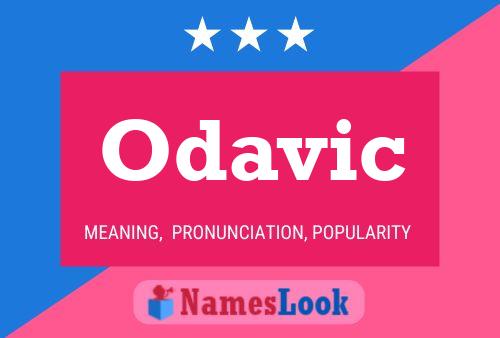 Odavic Name Poster