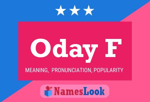 Oday F Name Poster