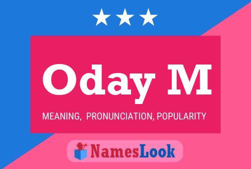 Oday M Name Poster