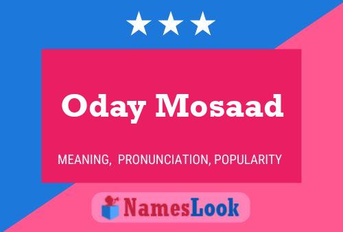 Oday Mosaad Name Poster