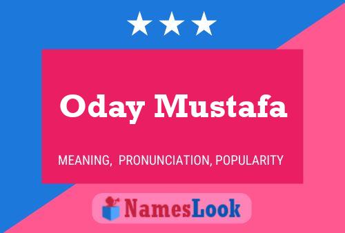 Oday Mustafa Name Poster