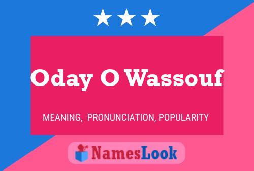 Oday O Wassouf Name Poster