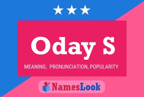 Oday S Name Poster