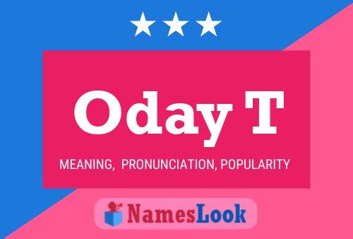 Oday T Name Poster