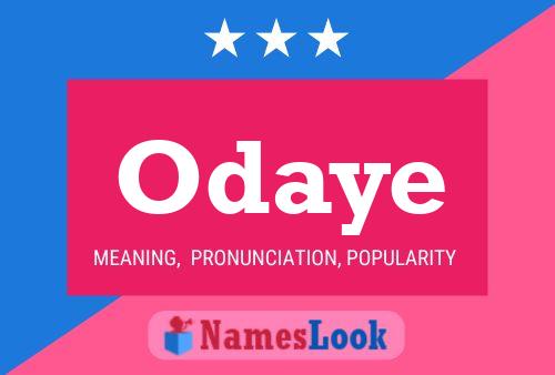 Odaye Name Poster