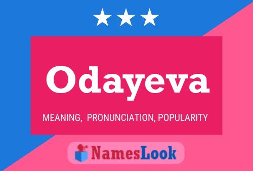 Odayeva Name Poster