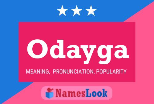 Odayga Name Poster