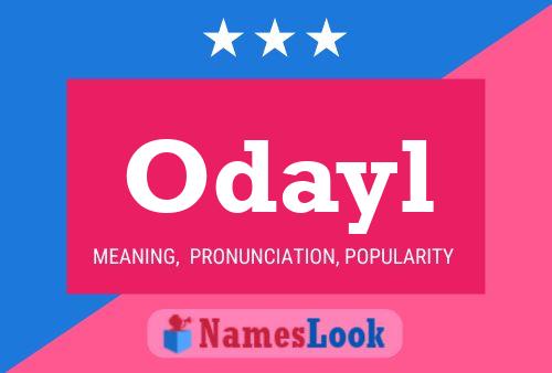 Odayl Name Poster