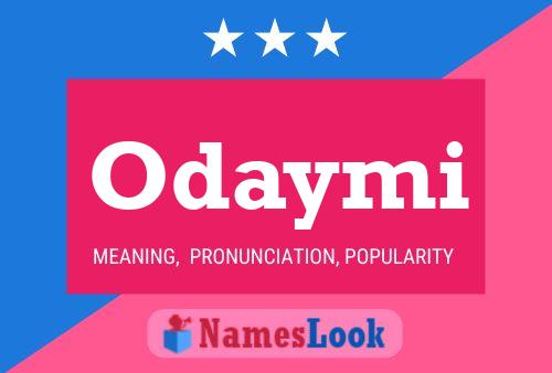 Odaymi Name Poster