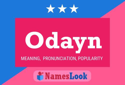 Odayn Name Poster