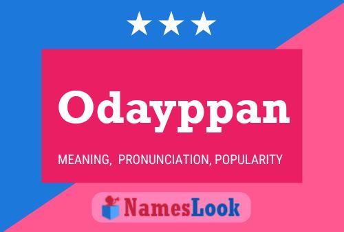 Odayppan Name Poster