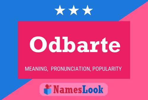 Odbarte Name Poster