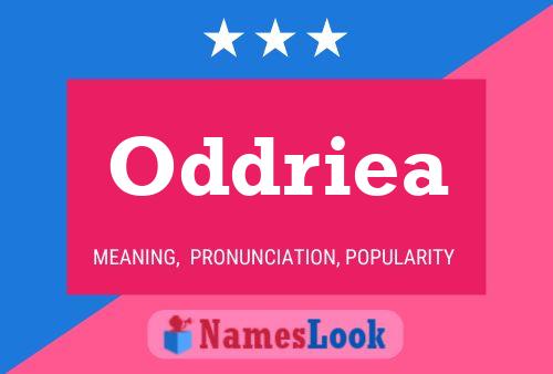 Oddriea Name Poster