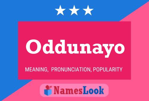 Oddunayo Name Poster