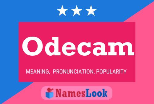 Odecam Name Poster