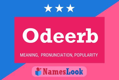 Odeerb Name Poster