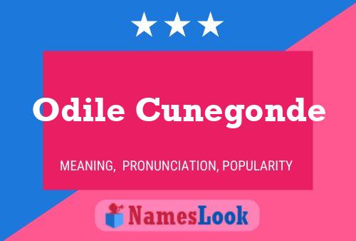 Odile Cunegonde Name Poster