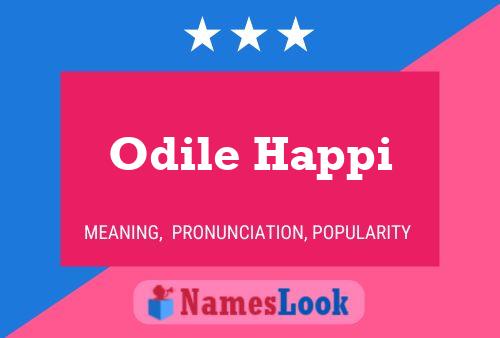 Odile Happi Name Poster