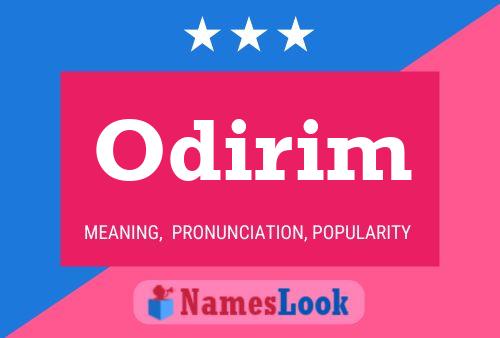 Odirim Name Poster