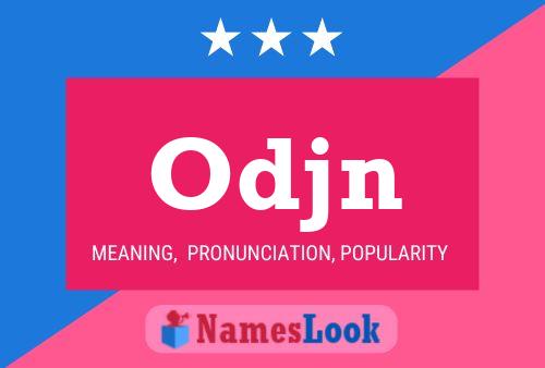 Odjn Name Poster