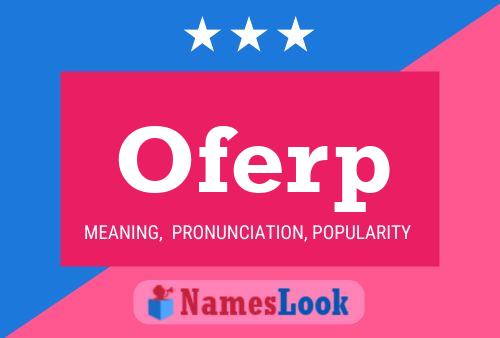 Oferp Name Poster