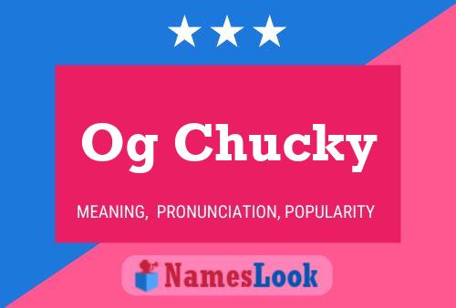 Og Chucky Name Poster