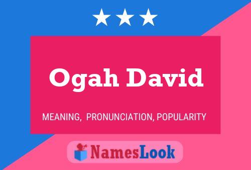 Ogah David Name Poster