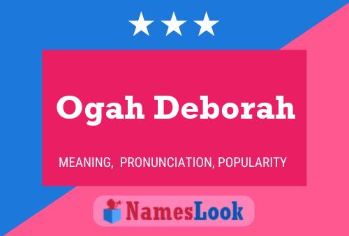 Ogah Deborah Name Poster