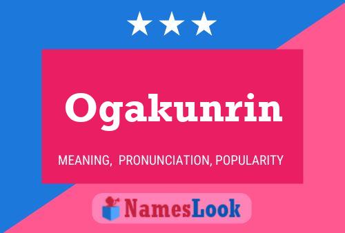 Ogakunrin Name Poster