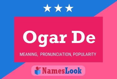 Ogar De Name Poster