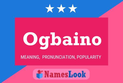 Ogbaino Name Poster