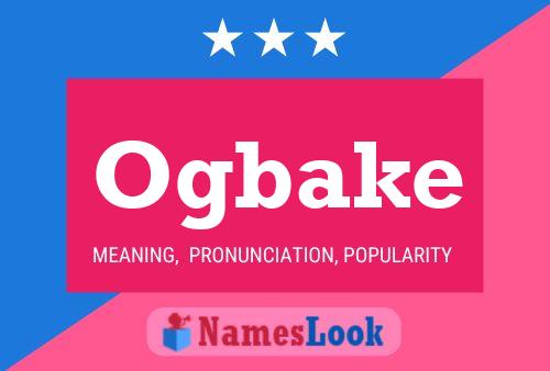 Ogbake Name Poster