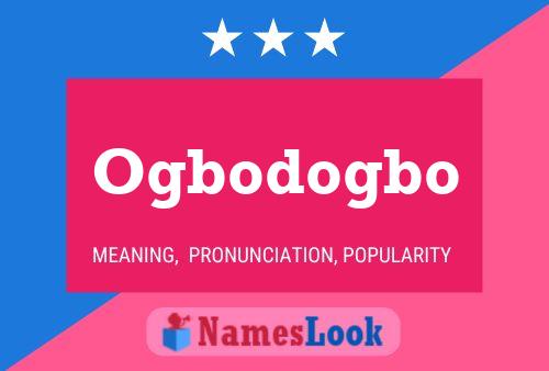 Ogbodogbo Name Poster