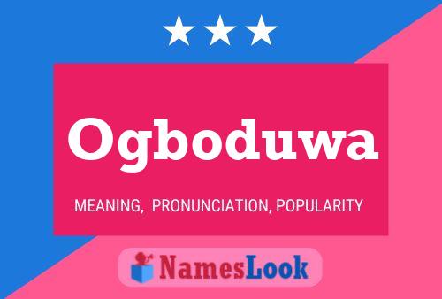 Ogboduwa Name Poster