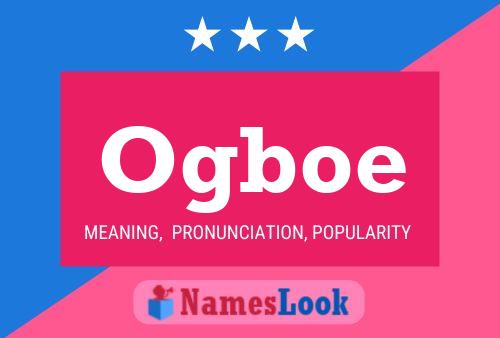 Ogboe Name Poster