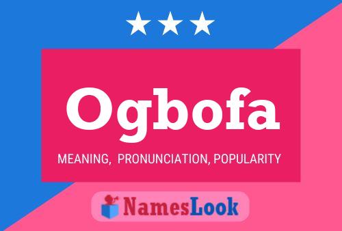 Ogbofa Name Poster