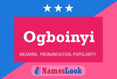 Ogboinyi Name Poster