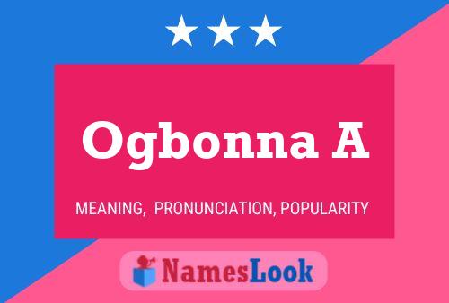 Ogbonna A Name Poster