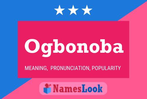 Ogbonoba Name Poster